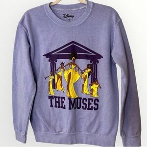 Disney the muses Lavender Crewneck Sweater The Muses
